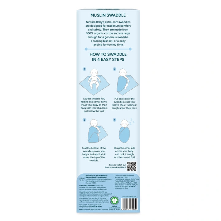 Baby Swaddle Extra Large | Turbo Trails