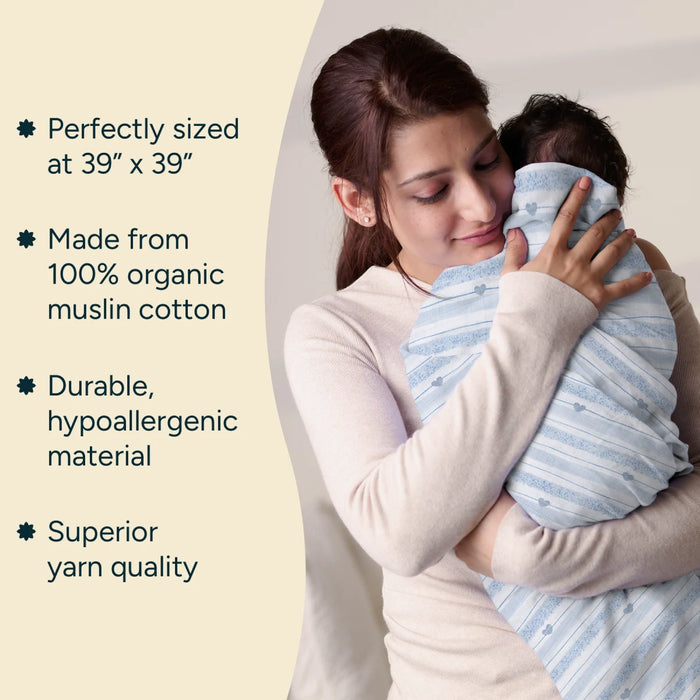 Baby Swaddle Large | All Hearts