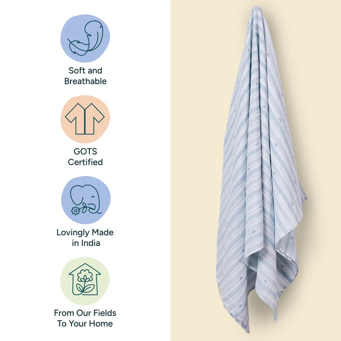 Baby Swaddle Large | All Hearts