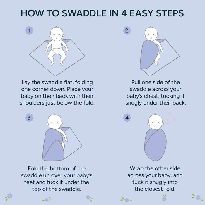 Baby Swaddle Extra Large | Purple Blossom