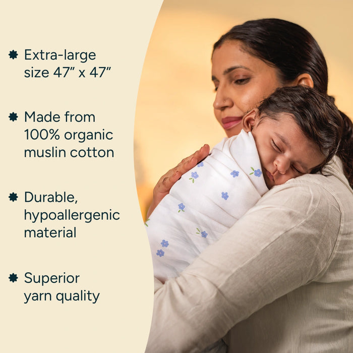 Baby Swaddle Extra Large | Purple Blossom