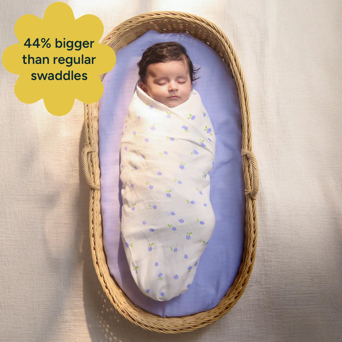 Baby Swaddle Extra Large | Purple Blossom