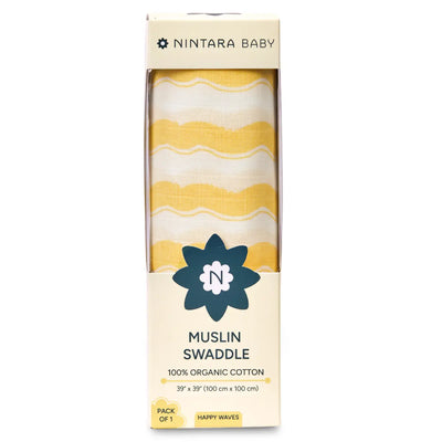 Baby Swaddle Large | Happy Waves