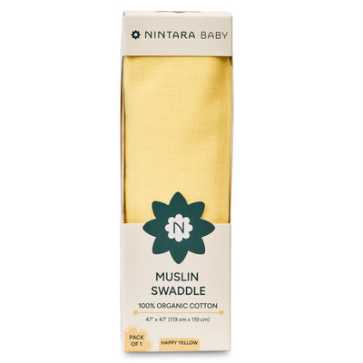 Baby Swaddle Extra Large | Happy Yellow