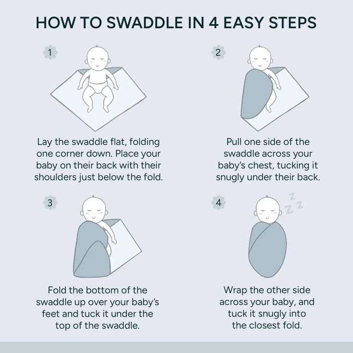 Baby Swaddle Large | Sleepy Gray