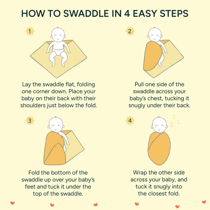 Baby Swaddle Large | Sunshine Yellow