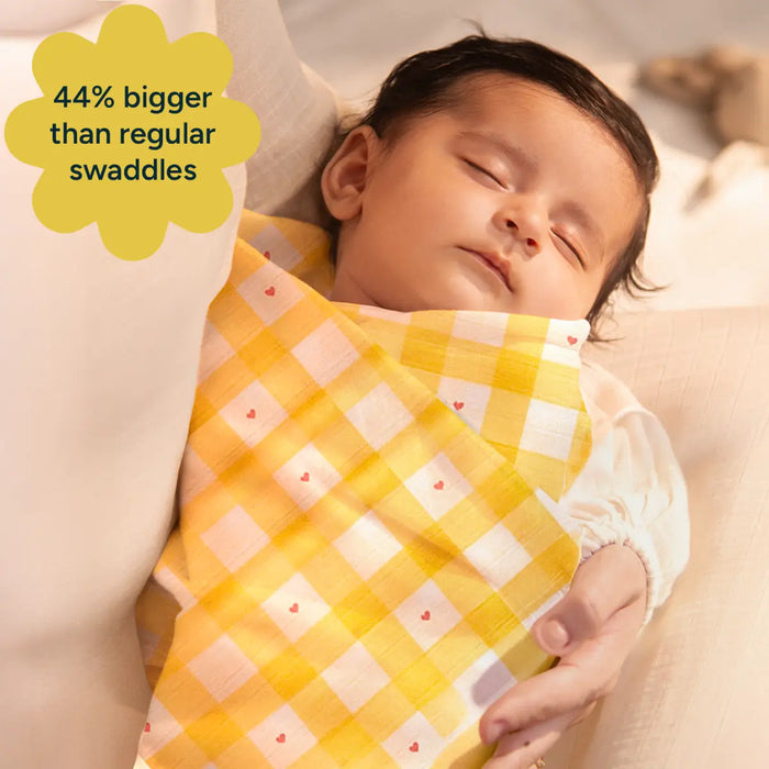Baby Swaddle Extra Large | Sunshine Yellow