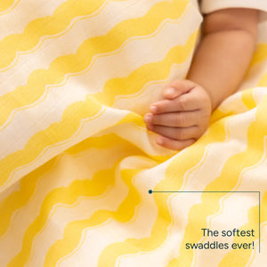 Muslin Baby Swaddle - Extra-Large - Set of 2 | Playful Patterns