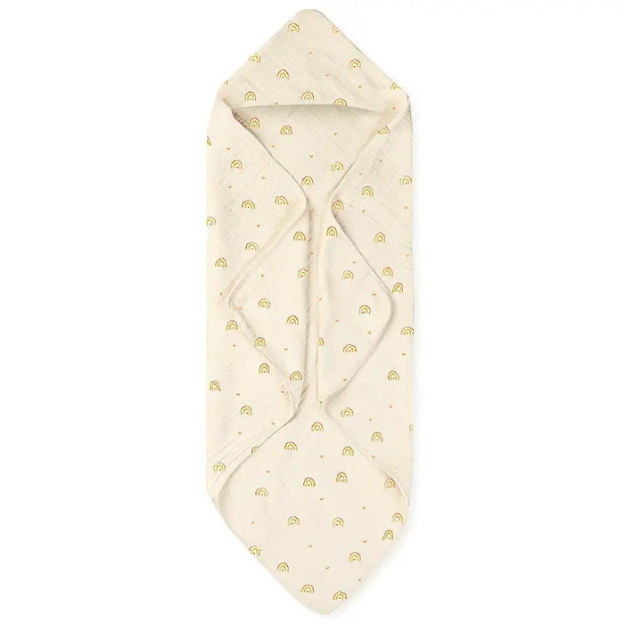 Muslin Baby Hooded Towel | Under the Rainbow