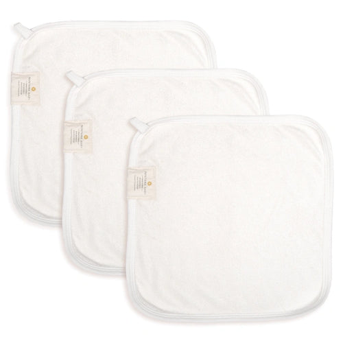 Bamboo So-Softs™ | Multipurpose Baby Washcloth - Set of 3 | White