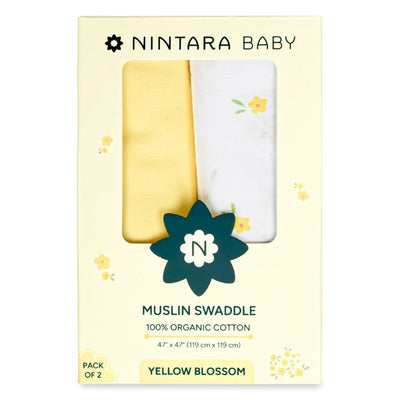 Baby Swaddle Extra Large Set of 2 | Yellow Blossom