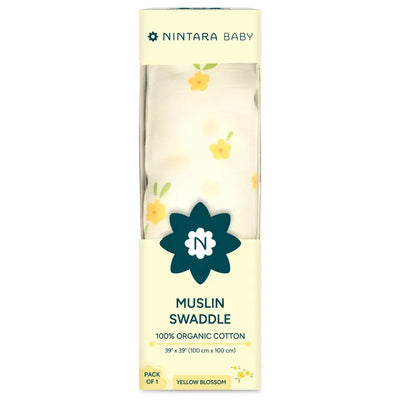 Baby Swaddle - Large | Yellow Blossoms