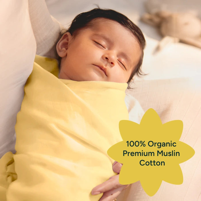 Baby Swaddle Extra Large Set of 2 | Yellow Blossom