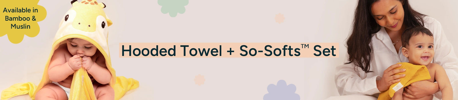 Baby Hooded Towel + So-Softs™ Set