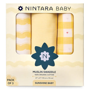 Baby Swaddle - Extra-Large - Set of 3 | Sunshine Baby